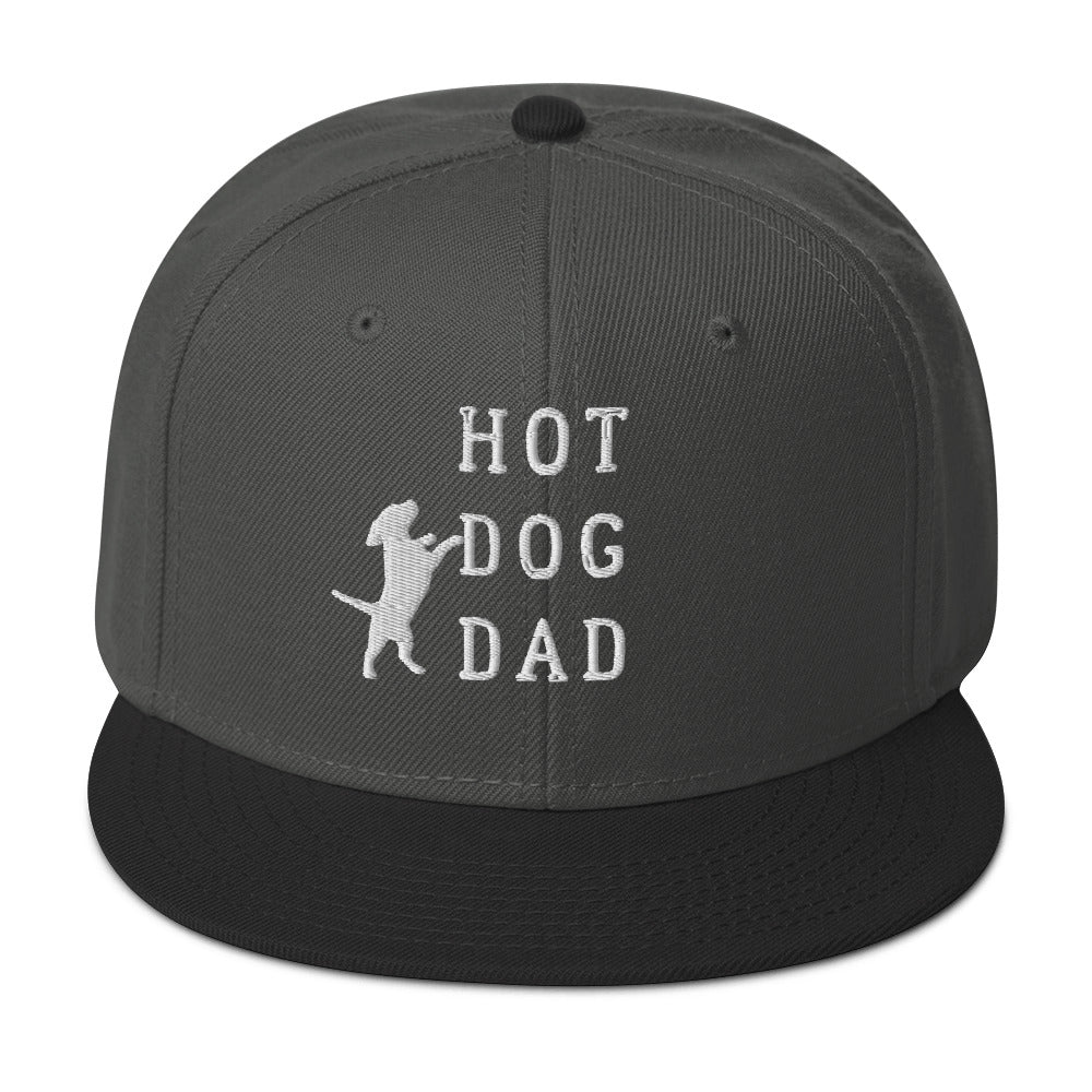 Hot dog dad Snapback Hat